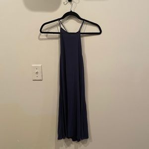 Backless Blue Dress